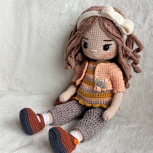 Amigurumi Lara baba - játék & sport - baba & babaház - öltöztethető baba - Meska.hu