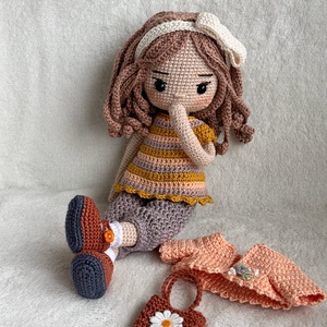Amigurumi Lara baba - játék & sport - baba & babaház - öltöztethető baba - Meska.hu
