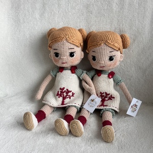 Amigurumi Dorka babák - játék & sport - baba & babaház - öltöztethető baba - Meska.hu