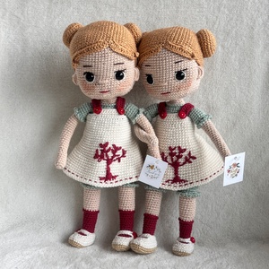 Amigurumi Dorka babák - játék & sport - baba & babaház - öltöztethető baba - Meska.hu