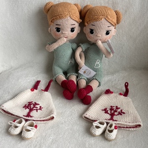 Amigurumi Dorka babák - játék & sport - baba & babaház - öltöztethető baba - Meska.hu