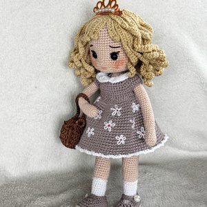 Amigurumi Hanna baba - játék & sport - baba & babaház - öltöztethető baba - Meska.hu