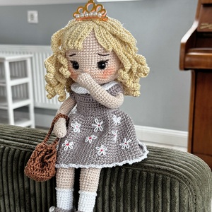 Amigurumi Hanna baba - játék & sport - baba & babaház - öltöztethető baba - Meska.hu