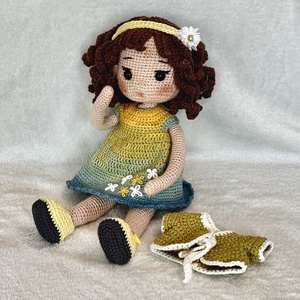 Amigurumi Chloe baba - játék & sport - baba & babaház - öltöztethető baba - Meska.hu
