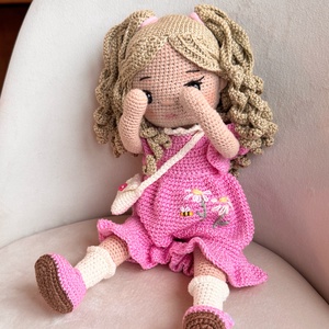 Amigurumi Marleen baba - játék & sport - baba & babaház - öltöztethető baba - Meska.hu