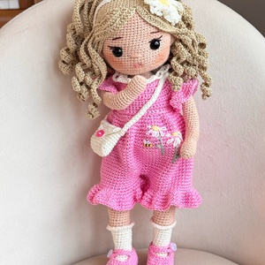 Amigurumi Marleen baba - játék & sport - baba & babaház - öltöztethető baba - Meska.hu
