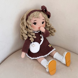 Amigurumi Naemi baba - játék & sport - baba & babaház - öltöztethető baba - Meska.hu