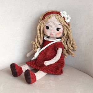 Amigurumi Ashley baba - játék & sport - baba & babaház - öltöztethető baba - Meska.hu
