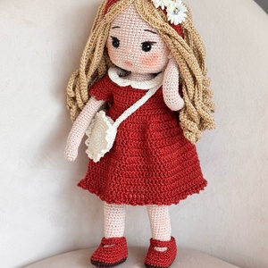 Amigurumi Ashley baba - játék & sport - baba & babaház - öltöztethető baba - Meska.hu