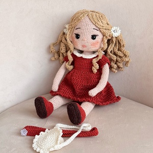 Amigurumi Ashley baba - játék & sport - baba & babaház - öltöztethető baba - Meska.hu