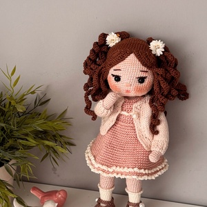 Amigurumi Darla baba - játék & sport - baba & babaház - öltöztethető baba - Meska.hu