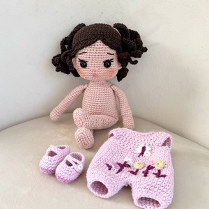 Amigurumi Mini baba - játék & sport - baba & babaház - öltöztethető baba - Meska.hu