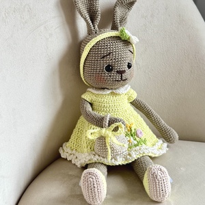 Amigurumi Nyuszika - játék & sport - baba & babaház - öltöztethető baba - Meska.hu