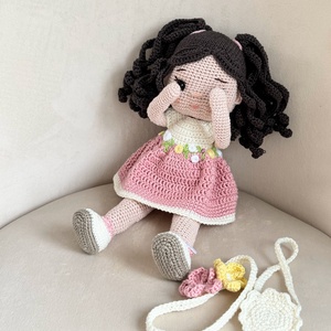 Amigurumi Szofi baba - játék & sport - baba & babaház - öltöztethető baba - Meska.hu