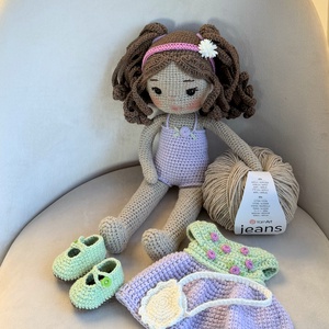 Amigurumi Bianka baba - játék & sport - baba & babaház - öltöztethető baba - Meska.hu