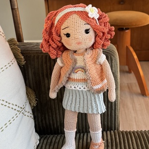 Amigurumi Bella baba - játék & sport - baba & babaház - öltöztethető baba - Meska.hu