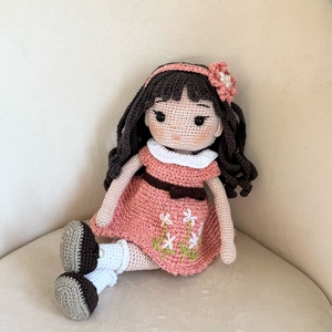 Amigurumi Irina baba - játék & sport - baba & babaház - öltöztethető baba - Meska.hu