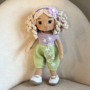 Amigurumi Lujzi baba - játék & sport - baba & babaház - öltöztethető baba - Meska.hu