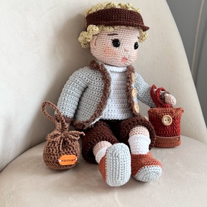 Amigurumi Milan baba - Meska.hu