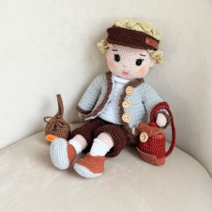 Amigurumi Milan baba - játék & sport - baba & babaház - öltöztethető baba - Meska.hu