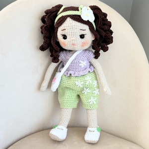 Amigurumi Melani baba - játék & sport - baba & babaház - öltöztethető baba - Meska.hu