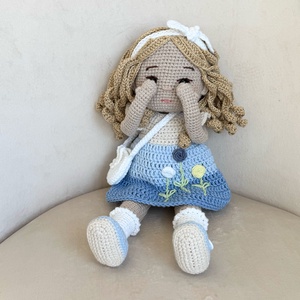Amigurumi Liane baba - játék & sport - baba & babaház - öltöztethető baba - Meska.hu