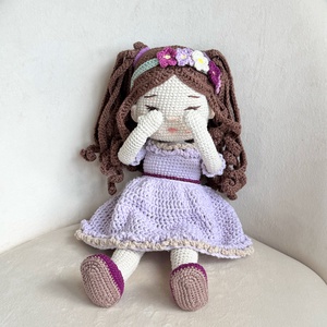 Amigurumi Ella baba - játék & sport - baba & babaház - öltöztethető baba - Meska.hu