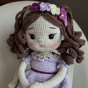 Amigurumi Ella baba - játék & sport - baba & babaház - öltöztethető baba - Meska.hu