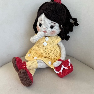 Amigurumi Annipanni baba - játék & sport - baba & babaház - öltöztethető baba - Meska.hu