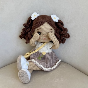 Amigurumi Mirna baba - játék & sport - baba & babaház - öltöztethető baba - Meska.hu