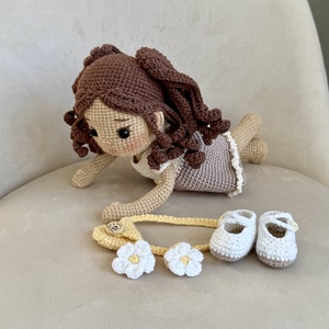 Amigurumi Mirna baba - játék & sport - baba & babaház - öltöztethető baba - Meska.hu