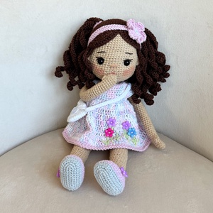 Amigurumi Regina baba - játék & sport - baba & babaház - öltöztethető baba - Meska.hu
