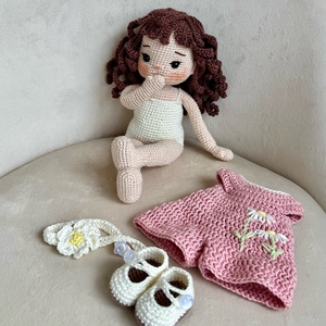 Amigurumi Bianka baba - játék & sport - baba & babaház - öltöztethető baba - Meska.hu
