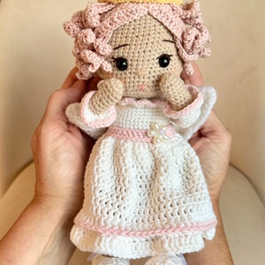 Amigurumi Angyal baba - játék & sport - baba & babaház - öltöztethető baba - Meska.hu