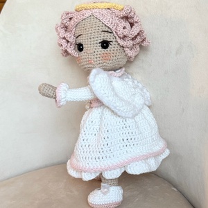 Amigurumi Angyal baba - játék & sport - baba & babaház - öltöztethető baba - Meska.hu