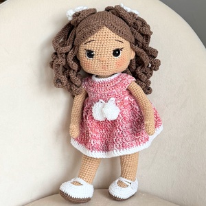 Amigurumi Milla baba - játék & sport - baba & babaház - öltöztethető baba - Meska.hu