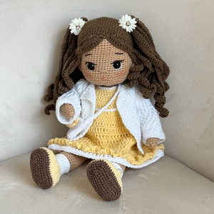 Amigurumi Laura baba - játék & sport - baba & babaház - öltöztethető baba - Meska.hu