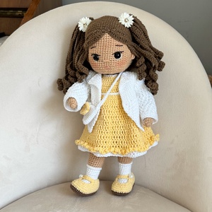 Amigurumi Laura baba - játék & sport - baba & babaház - öltöztethető baba - Meska.hu
