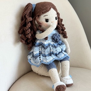 Amigurumi Mirjam baba - játék & sport - baba & babaház - öltöztethető baba - Meska.hu