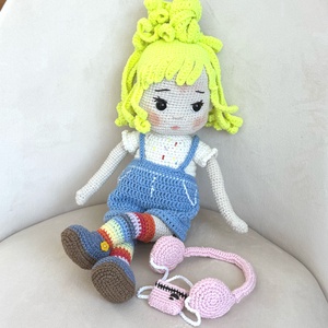 Amigurumi Linda baba - játék & sport - baba & babaház - öltöztethető baba - Meska.hu