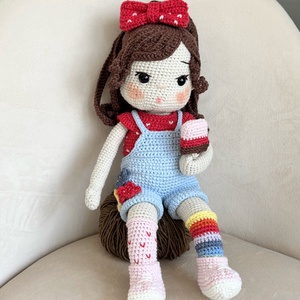 Amigurumi Lola baba! - játék & sport - baba & babaház - öltöztethető baba - Meska.hu