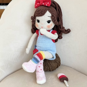 Amigurumi Lola baba! - játék & sport - baba & babaház - öltöztethető baba - Meska.hu