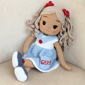 Amigurumi Lizy baba - játék & sport - baba & babaház - öltöztethető baba - Meska.hu