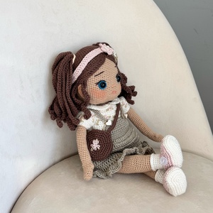 Amigurumi Zsófia baba - játék & sport - baba & babaház - öltöztethető baba - Meska.hu