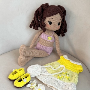 Amigurumi Orsi baba - játék & sport - baba & babaház - öltöztethető baba - Meska.hu