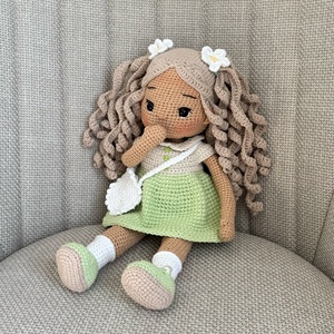 Amigurumi Laura baba - játék & sport - baba & babaház - öltöztethető baba - Meska.hu