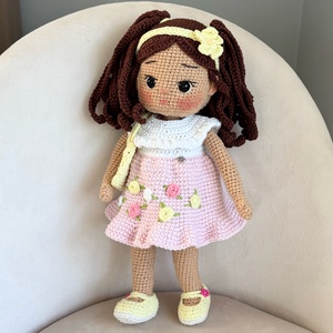 Amigurumi Hanna baba - játék & sport - baba & babaház - öltöztethető baba - Meska.hu