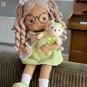 Amigurumi Laura baba - játék & sport - baba & babaház - öltöztethető baba - Meska.hu