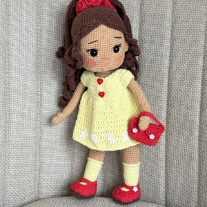Amigurumi Lotte baba - játék & sport - baba & babaház - öltöztethető baba - Meska.hu