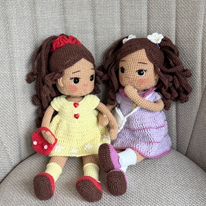Amigurumi Lotte baba - játék & sport - baba & babaház - öltöztethető baba - Meska.hu